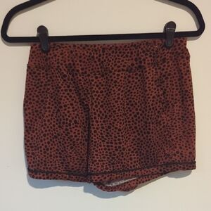 Source Unknown Brown Polka Dot Pajama Shorts